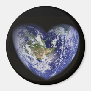 Heart-Shaped Earth Magnet