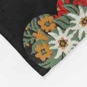 Heart Shaped Edelweiss Alpiene Bloem Fleece Deken (Hoek)