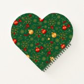 Heart Shaped Emerald Ornaments Notebook Notitieboek (Achterkant)