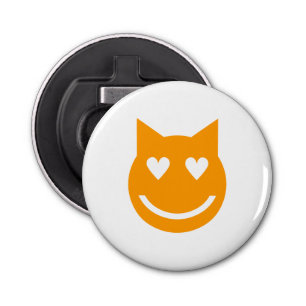 Heart Shaped Eyes Emoji Button Flesopener