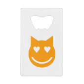 Heart Shaped Eyes Emoji Creditkaart Flessenopener (Voorkant)