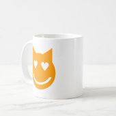 Heart Shaped Eyes Emoji Koffiemok (Voorkant links)