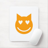 Heart Shaped Eyes Emoji Muismat (Met muis)