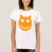 Heart Shaped Eyes Emoji T-shirt (Voorkant)