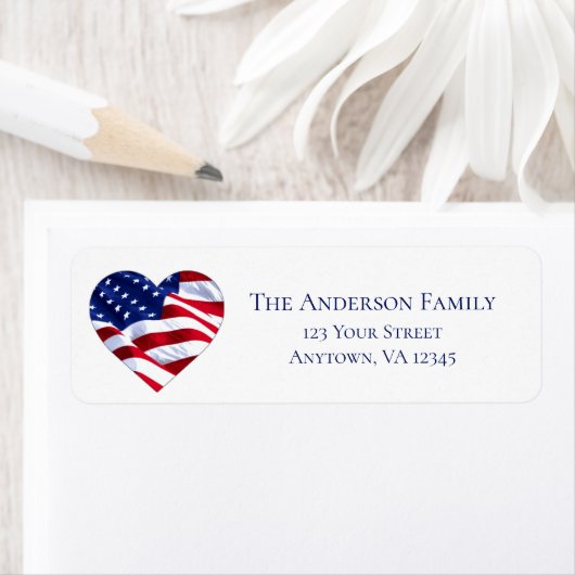 Heart Shaped Flag | Terugkeeradres VS Etiket (Insitu)