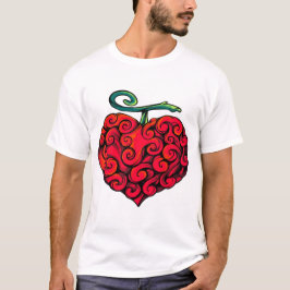 Heart-Shaped Flame Fruit Graphic Tee – Cute Tropic T-shirt