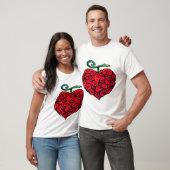Heart-Shaped Flame Fruit Graphic Tee – Cute Tropic T-shirt (Unisex)