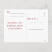 Heart-shaped floral arrangement on Christmas  Feestdagenkaart (Achterkant)