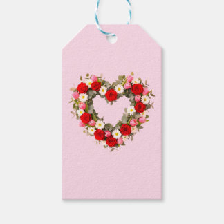 Heart Shaped Floral Wreath Roses Daisies Tulips Cadeaulabel
