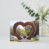 Heart-Shaped Flower Topiary Briefkaart (Staand voorkant)