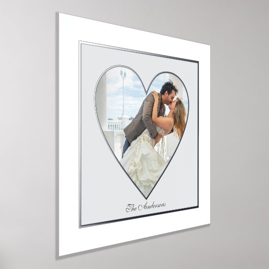 Heart Shaped Folie Accent for Wedding Poster Print (Laagn)