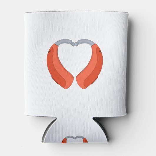 Heart Shaped Hearing Aid Blikjeskoeler (Voorkant)