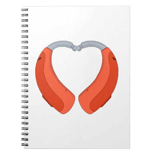 Heart Shaped Hearing Aid Notitieboek (Voorkant)