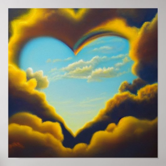 Heart Shaped Hole in Sky Poster (Voorkant)