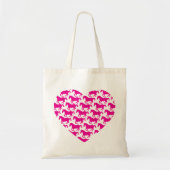 Heart Shaped Horse Pattern Tote Bag (Voorkant)
