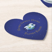 Heart Shaped Kartonnen Onderzetters (Gekanteld)