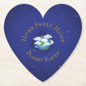 Heart Shaped Kartonnen Onderzetters (Voorkant)