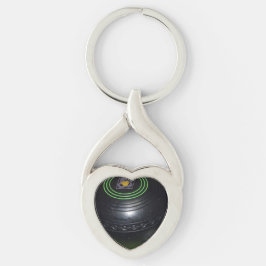 Heart Shaped Lawn Bowl Keyring Sleutelhanger