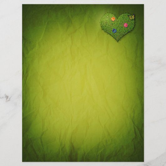 Heart-Shaped Lawn Flowers Butterfly (Voorkant)