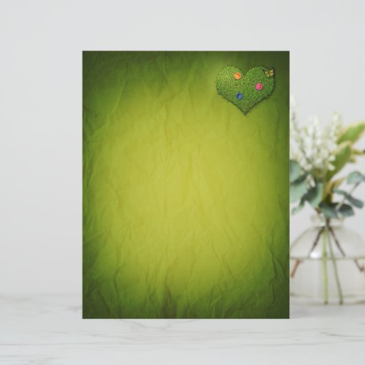 Heart-Shaped Lawn Flowers Butterfly (Staand voorkant)