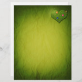 Heart-Shaped Lawn Flowers Butterfly (Voorkant / Achterkant)