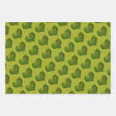 Heart-Shaped Lawn Flowers Butterfly Inpakpapier Vel (Voorkant 3)