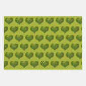 Heart-Shaped Lawn Flowers Butterfly Inpakpapier Vel (Voorkant)