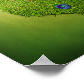 Heart-Shaped Lawn Flowers Butterfly Poster (Hoek)