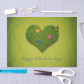 Heart-Shaped Lawn Flowers Butterfly Tissuepapier (Craft)