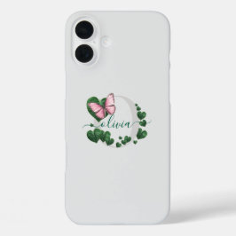 Heart-Shaped Leaves Bouquet iPhone 16 Plus Hoesje