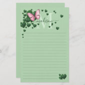 Heart-Shaped Leaves Bouquet Stationery Briefpapier (Voorkant / Achterkant)