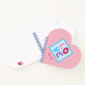 Heart Shaped Love Stamp Notitieboek (Binnen)
