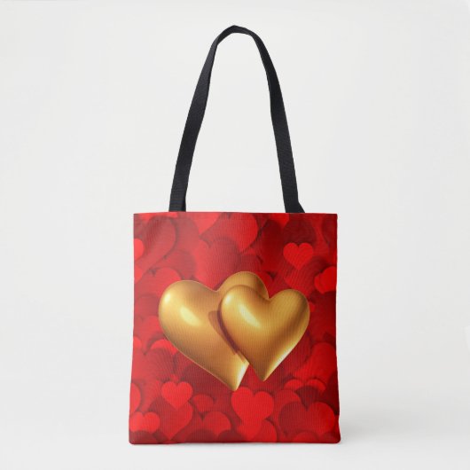 Heart Shaped Love Symbols Canvas tas (Voorkant)