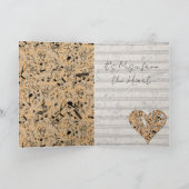Heart-Shaped Love Typography with Musical Notes Kaart (Binnen)