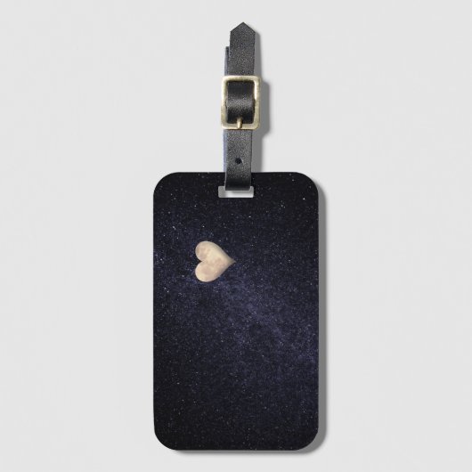 Heart shaped moon bagagelabel (Voorkant (verticaal))