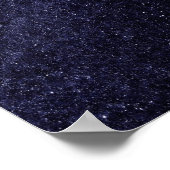 Heart Shaped Moon in de Sterrennacht Sky Poster (Hoek)