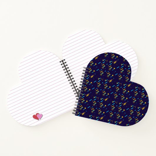 Heart-shaped notebook with a spiral binding notitieboek (Binnen)