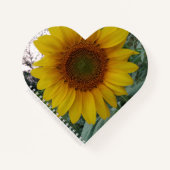 Heart Shaped Notebook with Bright Sunflower Cover Notitieboek (Voorkant)