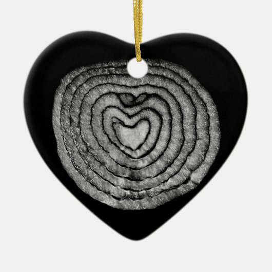 Heart Shaped Onion Keramisch Ornament (Voorkant)