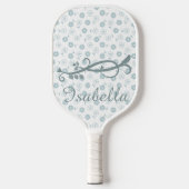 Heart Shaped Petal Flowers Pickleball Paddle (Voorkant)