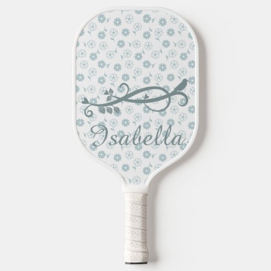 Heart Shaped Petal Flowers Pickleball Paddle (Voorkant)