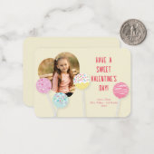 Heart Shaped Photo Classroom Valentijnsdag Kaart Notitiekaartje (Voorkant / Achterkant in situ)