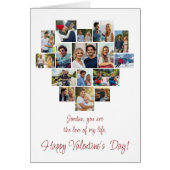 Heart Shaped Photo Collage Custom Valentines Day (Voorkant)