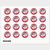 Heart Shaped Photo Ronde Sticker (Vel)