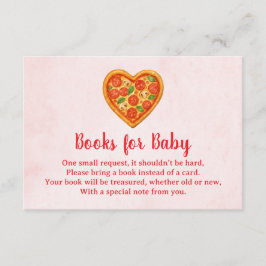 Heart Shaped Pizza Books for Baby Card | Red Check Bedankkaart