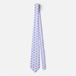 Heart Shaped Plaid Pink Blue Pastel Neck Tie Stropdas