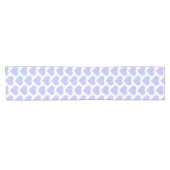 Heart Shaped Plaid Pink Blue Pastel Table Runner Korte Tafelloper (Horizontaal)