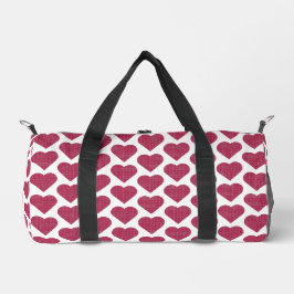 Heart Shaped Plaid Red Pink Plunjezak