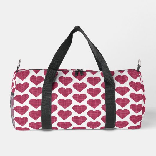 Heart Shaped Plaid Red Pink Plunjezak (Achterkant)