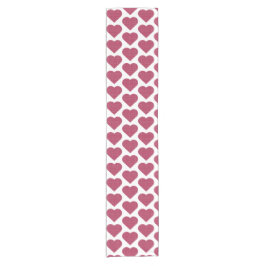 Heart Shaped Plaid Red Pink Table Runner Korte Tafelloper